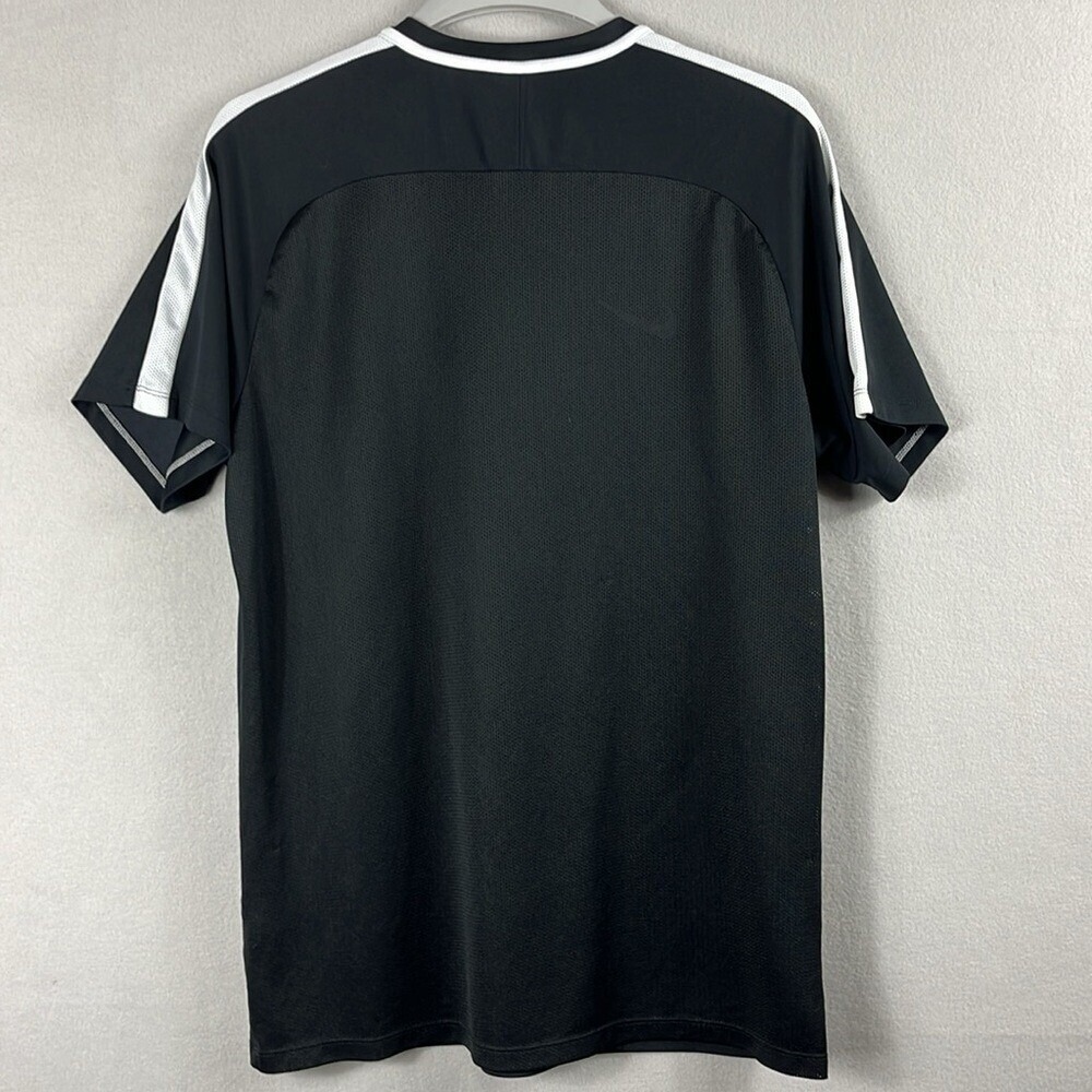 Nike‎ Dri-Fit Performance Short Sleeve Tee  Mens Size XL Black and White - Picture 2 of 10